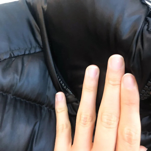 S13 Black Designer Winter Classic Down Puffer Coat Women's Large - Picture 7 of 12